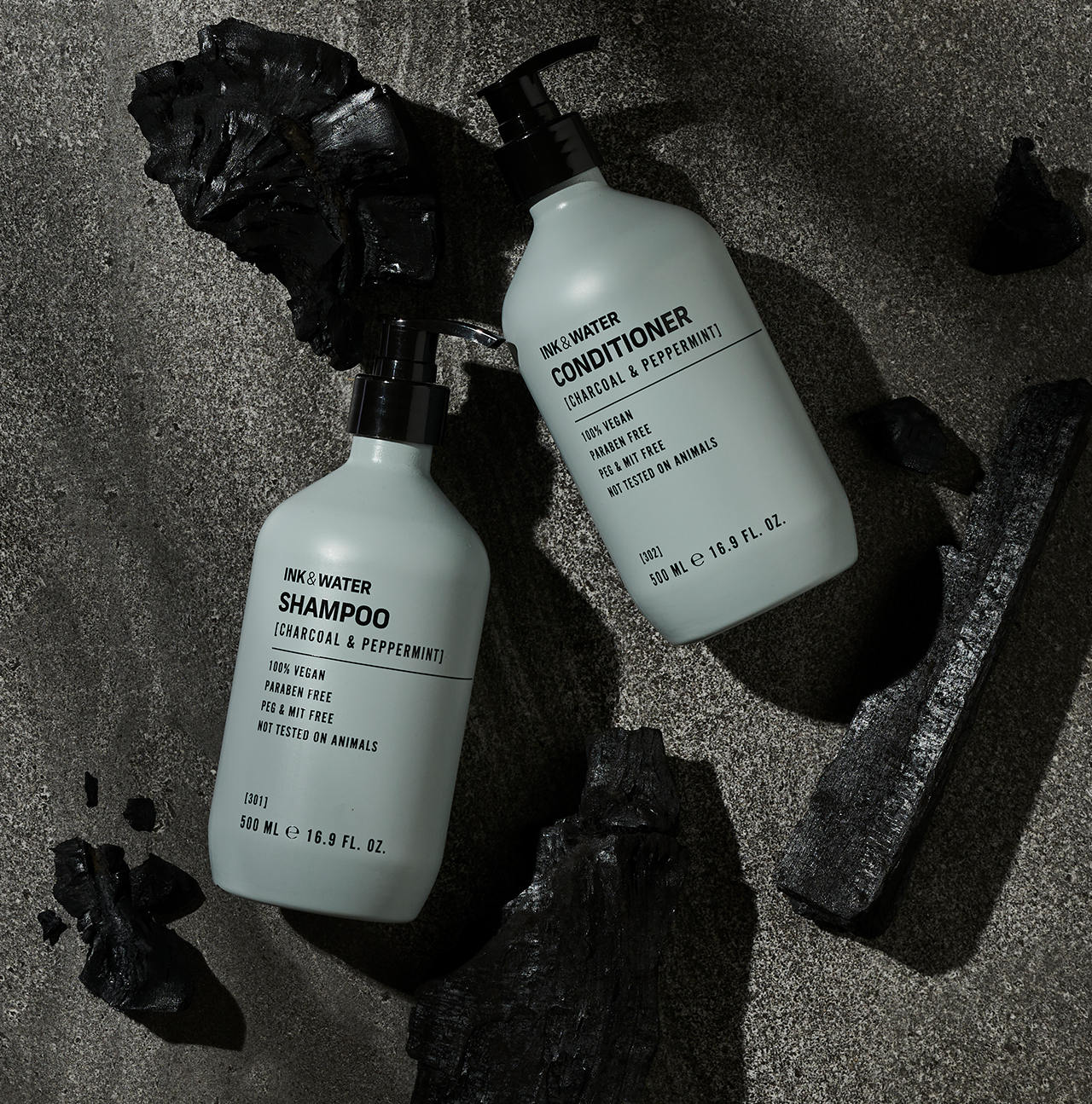 Charcoal & Peppermint Hair Duo