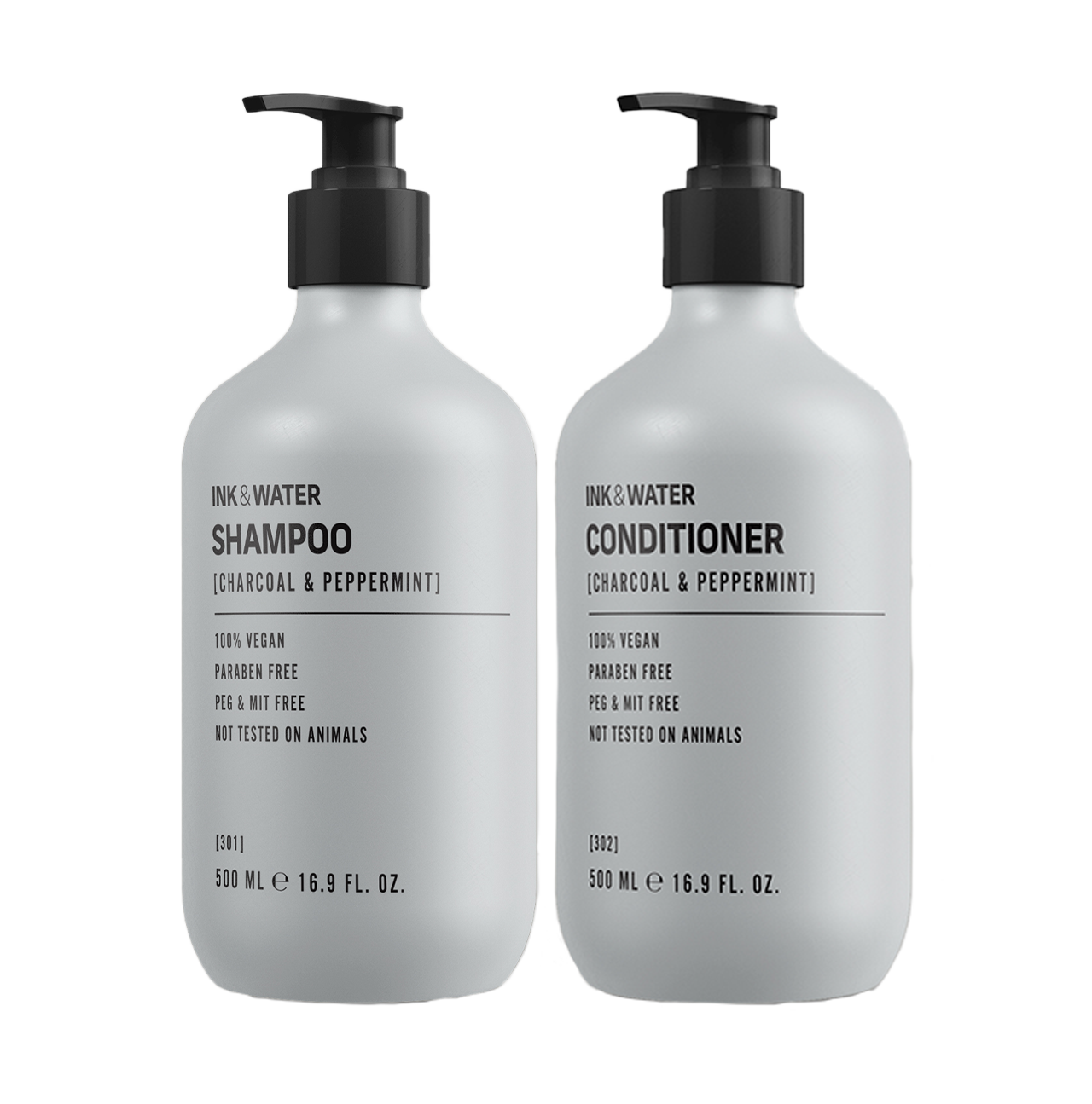 Charcoal & Peppermint Hair Duo