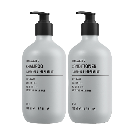 Charcoal & Peppermint Hair Duo
