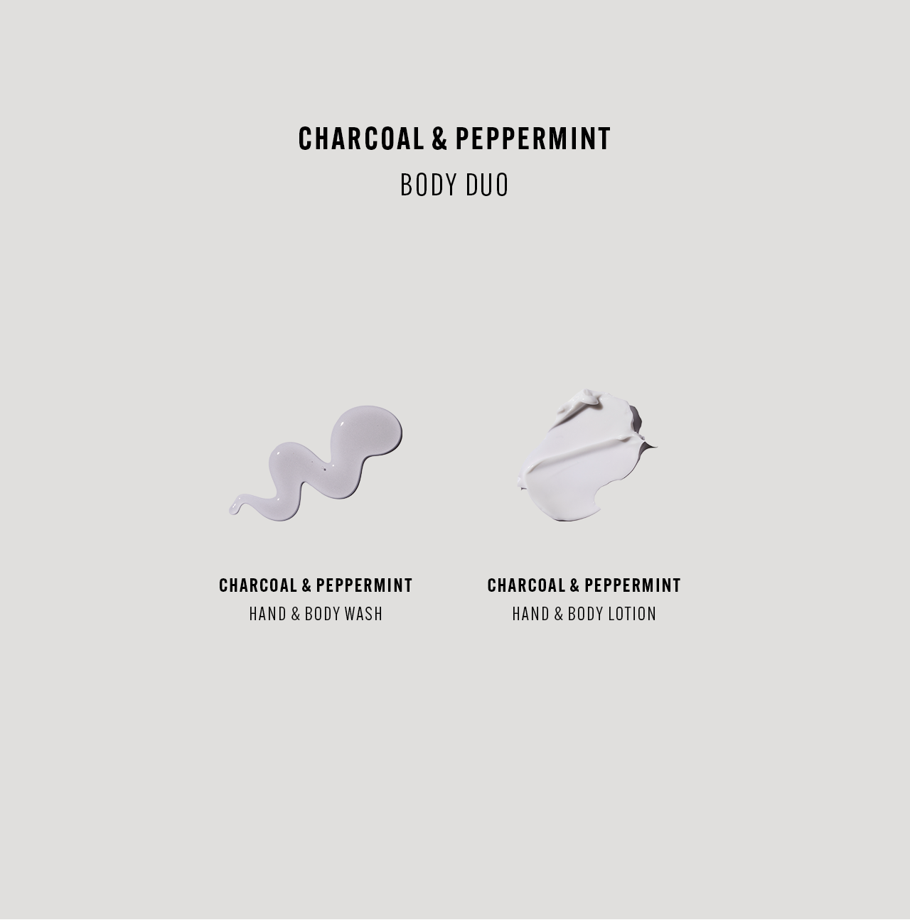 Charcoal & Peppermint Body Duo