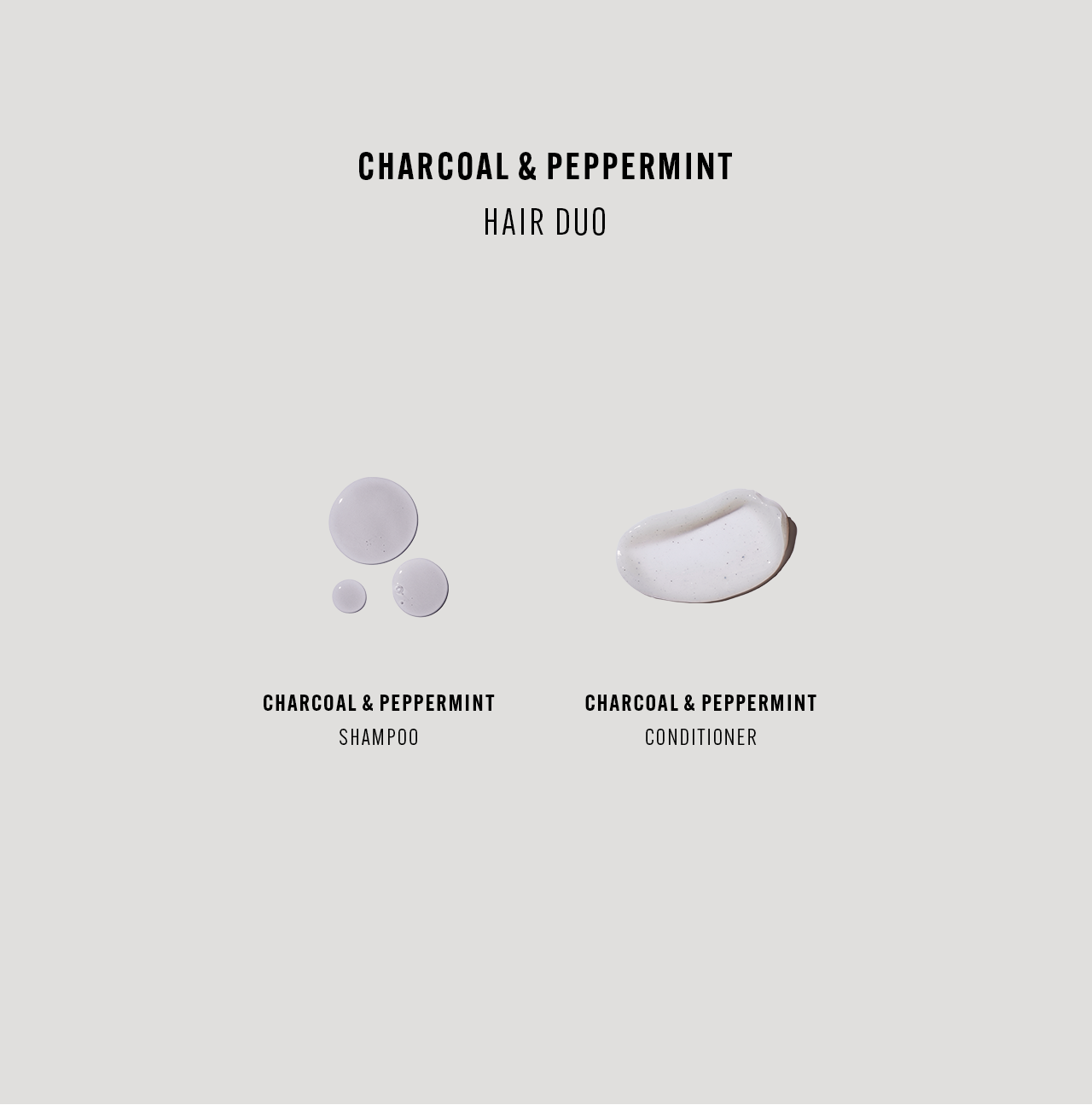 Charcoal & Peppermint Hair Duo