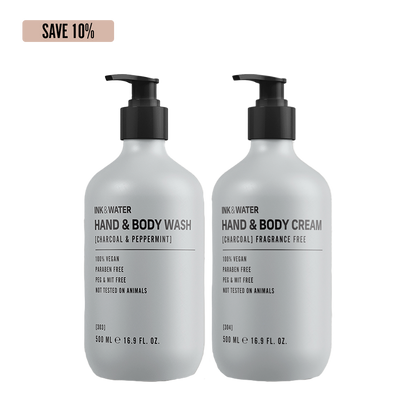 Charcoal & Peppermint Body Duo