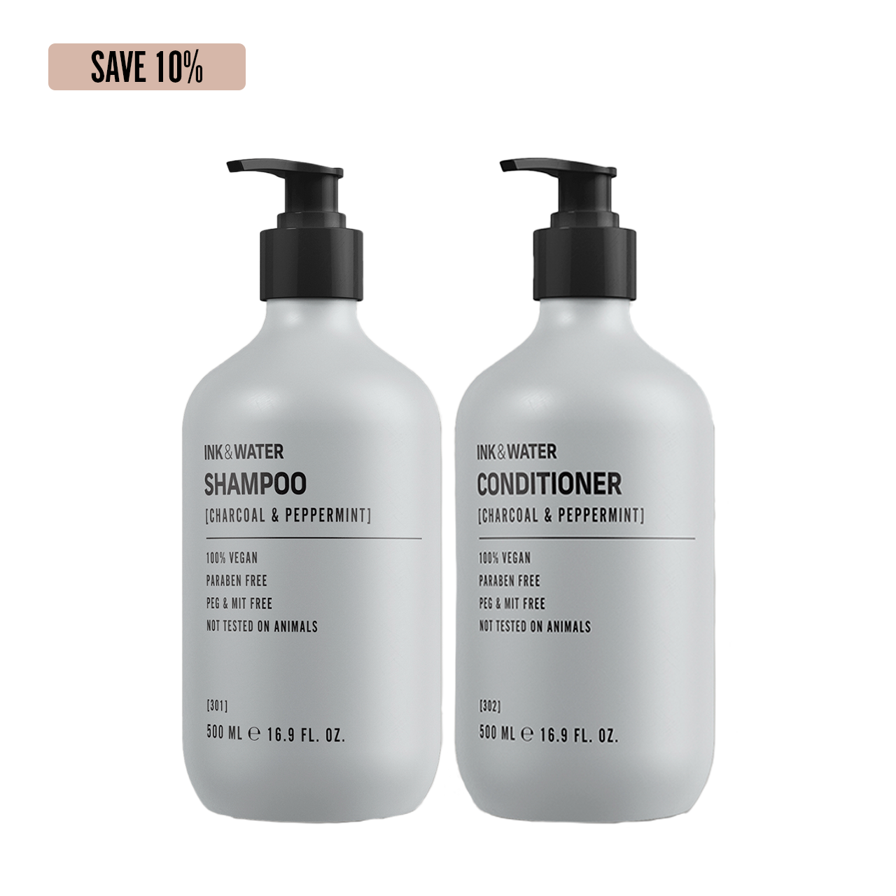 Charcoal & Peppermint Hair Duo