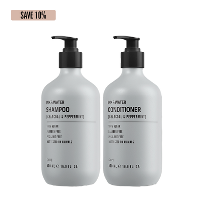 Charcoal & Peppermint Hair Duo