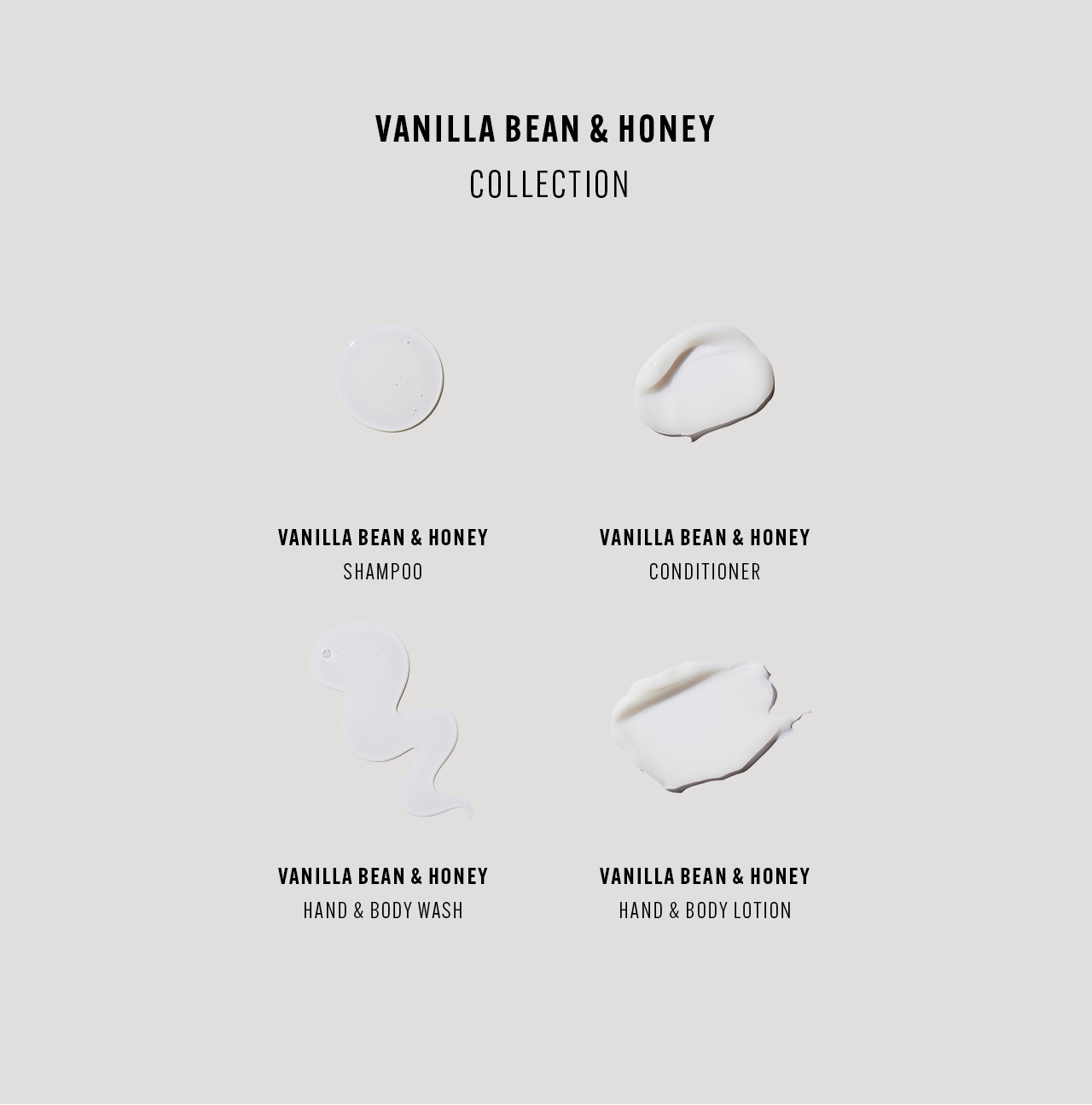 Vanilla Bean & Honey Collection